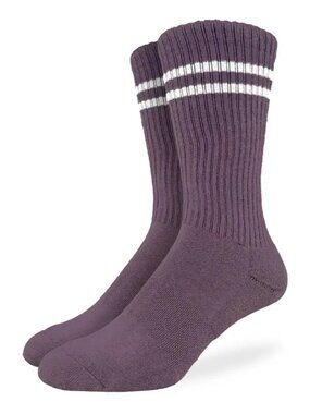 Good Luck Sock Men's Mauve Athletic Crew Sock Size 8-13 NWT